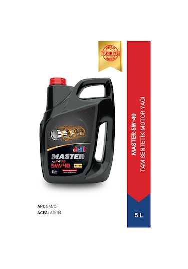 Doill Master 5W-40 Apı Sm/cf Acea A3/b4 5 LTam Sentetik Motor Yağı