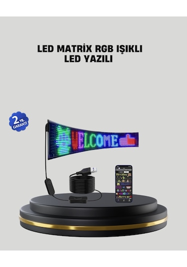 Rgb Led Panel Renkli Işık Efektli Dekoratif Aydınlatma Çok Renkli