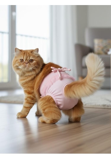 Rosie Pink Kedi İç Çamaşırı Regl Külot Don