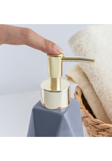 Porsima 3203 Seramik Sıvı Sabunluk Lavabo Sabunluğu 250 Cc Antras