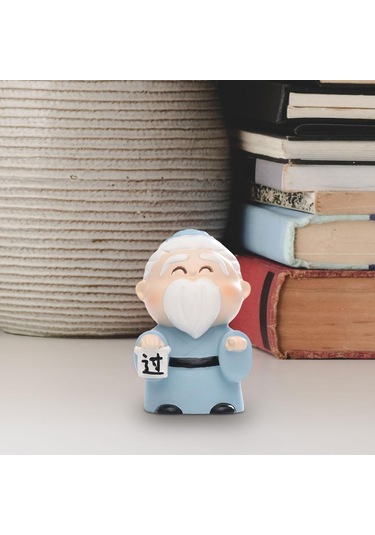 Suntek Mini Konfüçyüs Heykeli Minyatür Figür Antik Çin İsteğe Bağlı