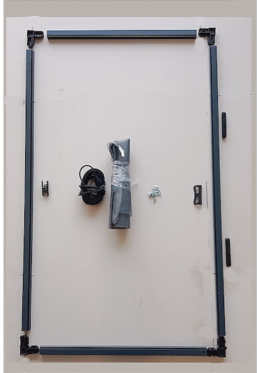 Kamataş Menteşeli Kapı Sinekliği Antrasit En: 0-90 Cm. Boy: 0-210 Cm