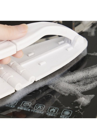 Shineyee Katlanabilir Kollü Ev Temizlik Fırçası - Pp+polyester, Hızlı Köpürme, 2 Adet, Beyaz 21x6cm