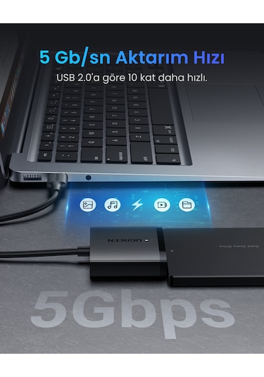 Ugreen Usb 3.0 To Sata Hard Disk Dönüştürücü Adaptör, 60561