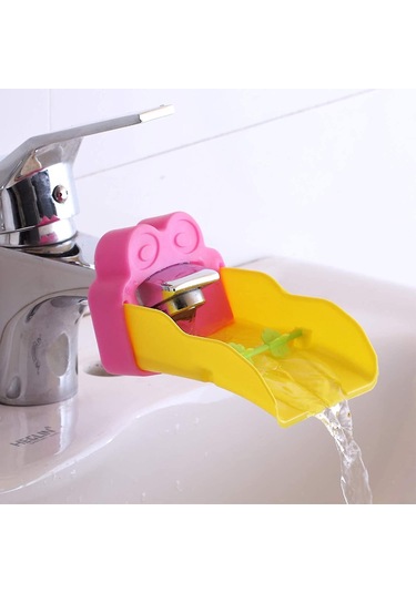 Adet Musluk Genişletici, Çocuk Musluk Genişletici, Lavabo Musluğu İçin 2 Adet Hayvan Musluk Genişletici, Mutfak İçin Çizgi Film Kurbağa El Yıkama Musluğu Genişletici Çok Renkli