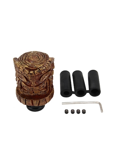 Sones Evrensel Ahşap Avatar Şekli Araba Vites Kolu Reçine Modifiye Vites Topuzları