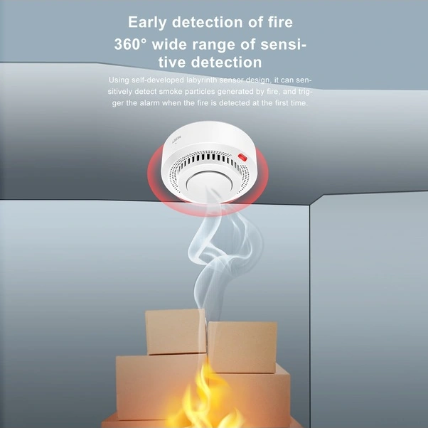 Fortunelane Tuya Akıllı Duman Dedektörü - Wifi, 85db Alarmlı, Ev İşe Uygun, Model Color Size