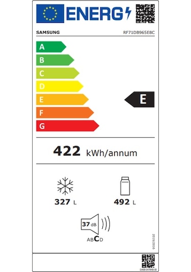 Samsung RF71DB965E8CTR E 819 L Gardırop Tipi  Buzdolabı