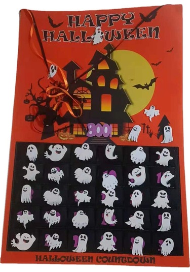 Cadılar Bayramı Advent Takvimi Çıkarılabilir Geri Sayım Takvimi Keçe  Takvimi Cadılar Bayramı Asılı