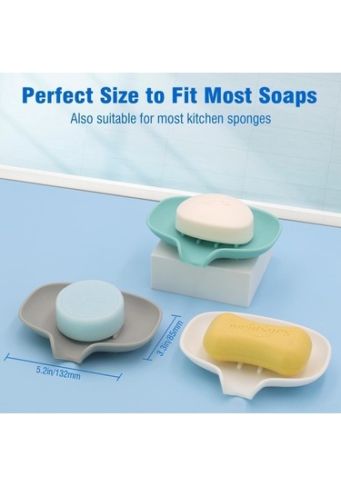 Besthome1 Sıvı Drenajlı Sabun Kutusu - Su Torkusu Hijyenik Saklama Kutusu Diğer