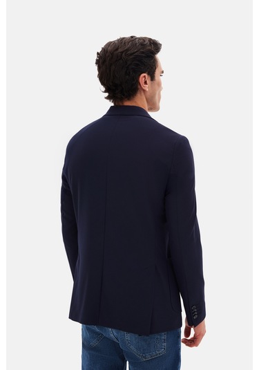 Twn Slim Fit Lacivert Düz Kumaş Ceket 4ec04e301464m Lacivert