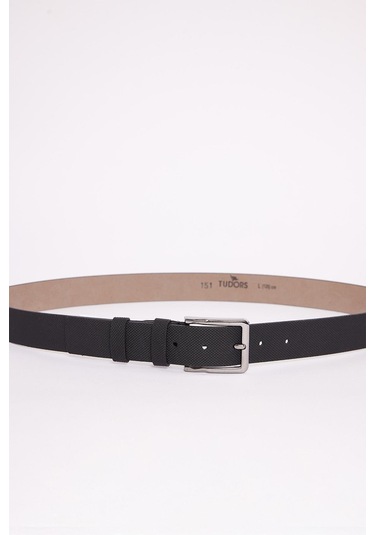 Erkek 2'li Set 3,5 Cm Klasik Siyah 3,5 Cm Klasik Kahverengi Kemer-34509 Multi