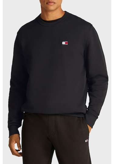 Tommy Jeans Erkek Sweat Dm0dm20660 Bds Siyah Siyah Tommy Jeans Erkek Sweat Dm0dm20660 Bds Siyah Siyah