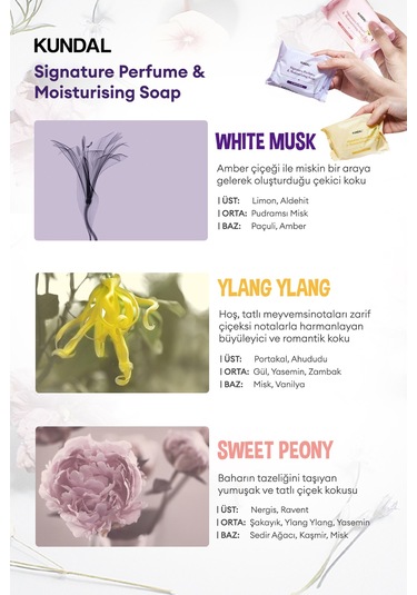 Kundal Signature Perfume & Moisturizing Soap Sweet Peony 100 G