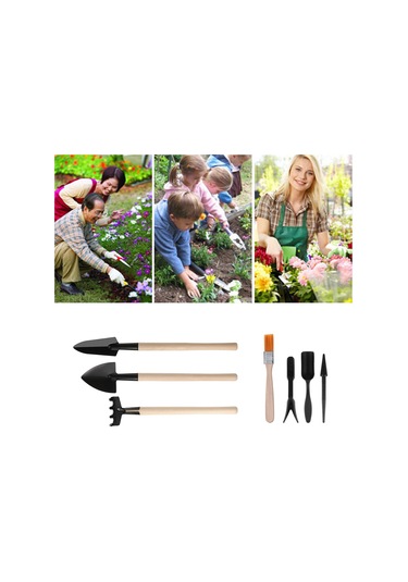 Qingmipy 13 Parçalık Mini Bahçe Alet Seti - Sukulent, Kaktüs Ve Bonsai Dikimi İçin Pratik Çapa, Makas Ve Fırça Takımı