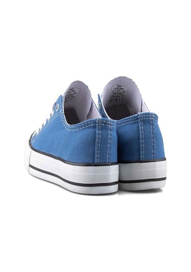 Waves 700 Style Unisex Keten Sneaker Ayakkabı İndigo Beyaz 38 Beyaz - İndigo