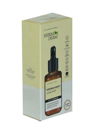 Herbaderm Oleanolik Asit Gözenek Karşıtı Doğal Yüz Serumu 30 ML