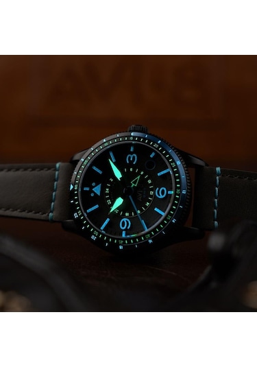 Avı-8 Flyboy Airmaster Gmt Av-4128-05 Otomatik Erkek Kol Saati Altın