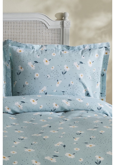 Karaca Home Daisy %100 Pamuk Çift Kişilik Pike Takımı Mint Pp 200.22.11.0409