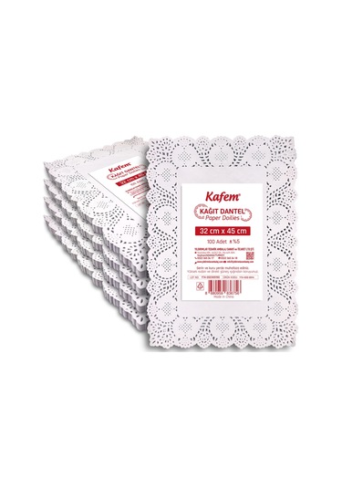 Kafem Dantel Kağıt 32 x 45 cm 100 Lü x 5 Paket