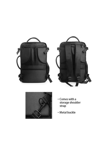 Tenfowee Kadınlar İçin Usb Şarj Portlu Ve Ayakkabı Çantası Dahil 15.6 İnç Laptop Sırt Çantası, Hiking Ve İş Seyahati İçin Siyah