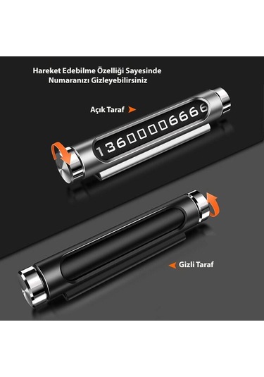 Dailytech Araba Araç Park Numaratör Telefon Numarası Yazma