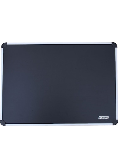 Solano Katlanır Kamp Masası Alüminyum Çerçeve Mdf Üst Tabla 48 68cm Siyah