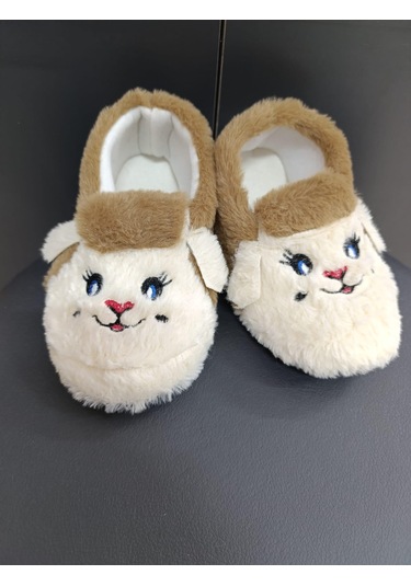 Çocuk Kaydırmaz Taban Panduf Pamuk Astarlı, Kedi Figürlü Çok Amaçlı Okul, Kreş Patiği, Ev Patiği Kahverengi Çocuk Kaydırmaz Taban Panduf Pamuk Astarlı, Kedi Figürlü Çok Amaçlı Okul, Kreş Patiği, Ev Patiği Kahverengi