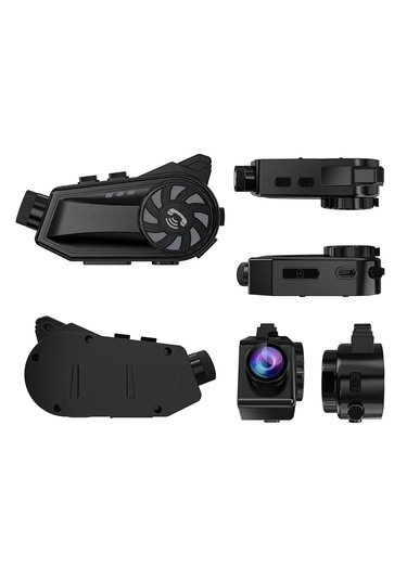 Vothoon Bt68 Motosiklet Bluetooth Kulaklık 1080p Kamera İntercom