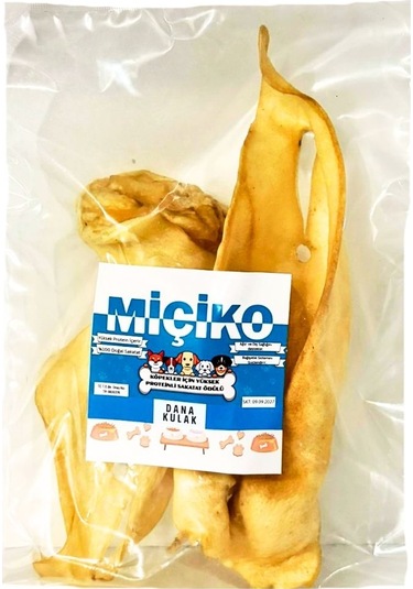 Zengin Proteinli Dana Kulak Köpek Ödülü 100gr