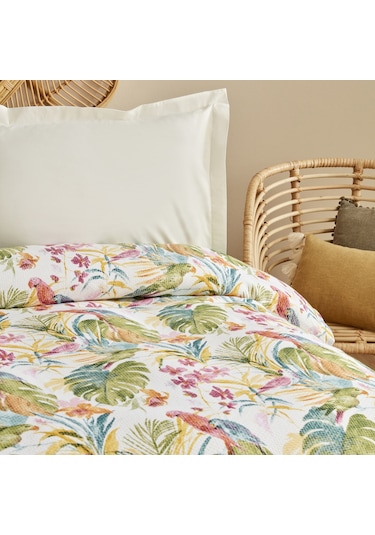 Karaca Home Alva %100 Pamuk Çift Kişilik Tek Pike Yeşil Pp Yeşil