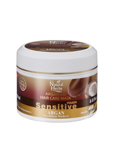 Natural Herbs Sensitive Argan Saç Bakım Maskesi 250 ML