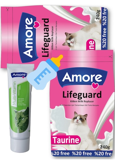 LifeGuard Kitten Milk Süt Tozu 2 x 240 G + Multivitamin 100 ML