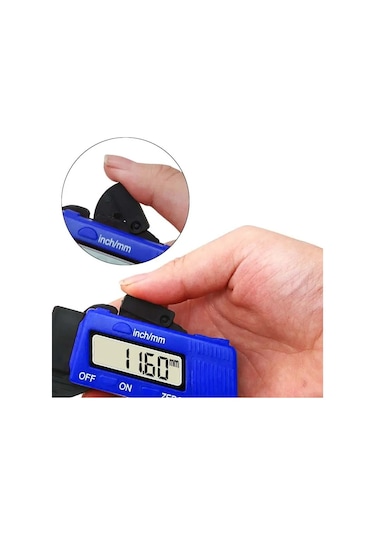 Gaman 20495 Mini Hassas Dijital Kumpas 1.5cm 15mm Kalınlık Ölçer