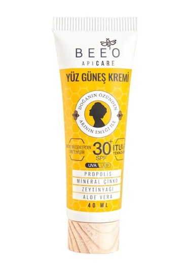 Bee'o Apicare Propolis İçerikli Yüz Güneş Kremi SPF30+ 40 ML
