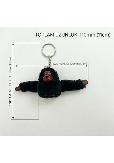 Peluş Maymun Anahtarlık & Çanta Aksesuarı