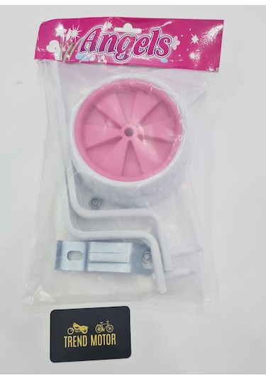 Trend 20 Jant Yan Denge Tekeri Pembe Angels - Kız Çocuk Bisiklet Beyaz - Pembe