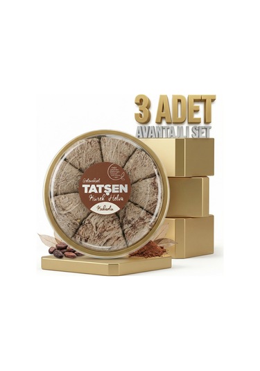 Tatşen Dilim Helva Kakaolu 3x350 Gr