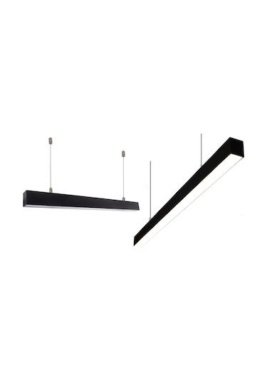Linear Lineer 120cm Sarkıt Armatür Askı Aparatı Dahildir Siyah