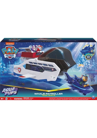 Spin Master Paw Patrol Figür Oyun Set Aqua Balina Ekip Aracı 6065308 Çok Renkli