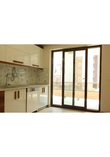 Çubuklu Briz Perde Ultra Büzgülü Sade Düz Tülden Cam Kapı Perdesi (401912099)