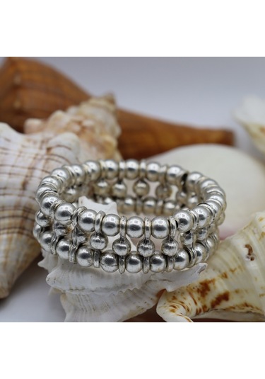 Primerocollection Gümüş Kaplama Bileklik N11.67953 Gri