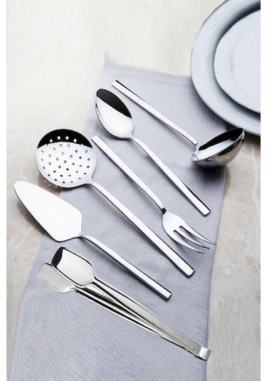 Nehir Dalyan 6 Parça Paslanmaz Çelik Servis Takımı Set 7698605343980