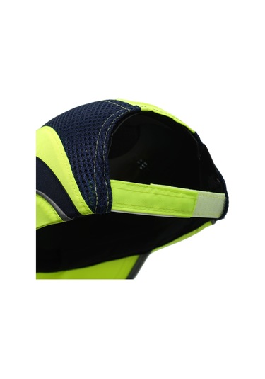 Darbe Emici Şapka Baret Kep Sarı - Reflektörlü 7002