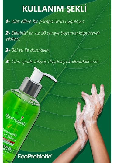 Ecoprobiotic Probiyotikli Sıvı El Sabunu 250 ML