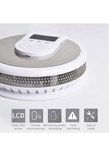 Kombinasyon Karbon Monoksit Duman Dedektörü Pille Çalışan Çok Renkli