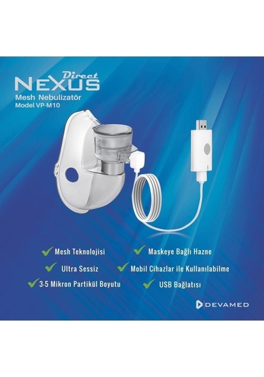 Direct Nexus Usb Portatif Mesh Nebülizatör Vp-m10