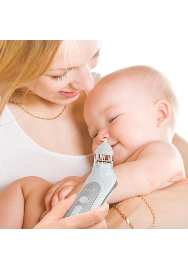 Yaozixa Bebek Elektrikli Burun Emici - 5 Seviye Emme Gücü, Düşük Ses, Renkli Işık Ve Rahatlatıcı Müzik, Pil Li, Depolama Kutusu + 3 Silikon Uç + Burun夹 + Şarj Kablosu Pembe