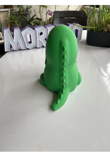 Sevimli T-rex Dinozor Kalemlik - 15 Cm Yeşil