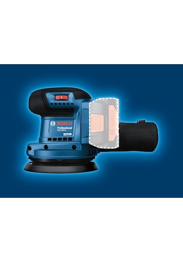 BOSCH GEX 185-LI Akülü Eksantrik Zımpara Makinası 18 Volt (Akü ve Şarj Aleti Hariç)